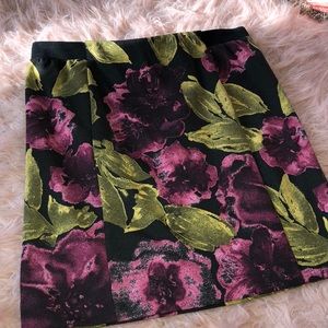 Simply Vera by Vera Wang Floral A-Line Skirt